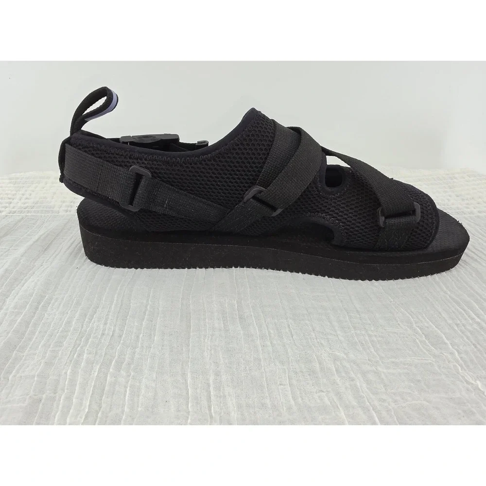 MCQ Breathe BR-7 Logo-Appliquéd Mesh and Foam Sandals - Black Size 46 US 12